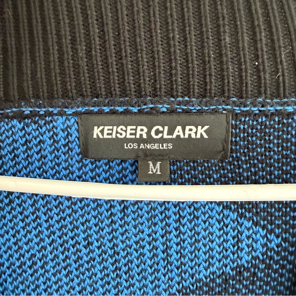 Keiser Clark Protostar Blue Star Knit Cardigan size Medium - Picture 7 of 9